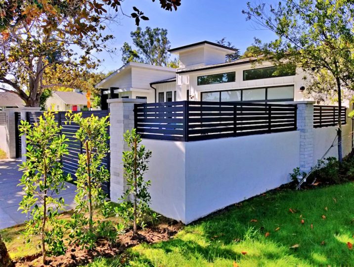 homeowner in Studio City chooses Mulholland Brand Aluminum Fencing and Gates