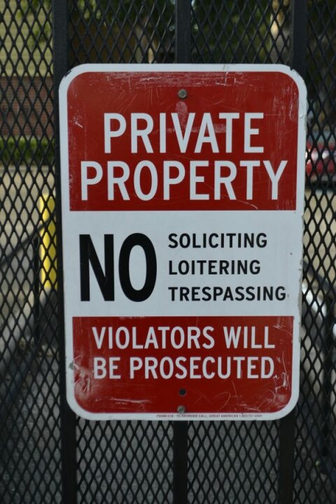 Keep solicitors away from property